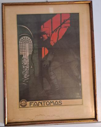 Quadro con poster d’epoca Fantomas