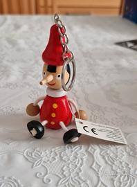 Portachiavi Pinocchio in legno
