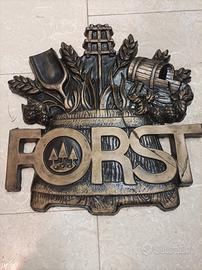 Stemma Birra Forst in resina da collezione 