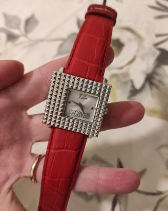 orologio Just Cavalli in acciaio e cinturino pelle
