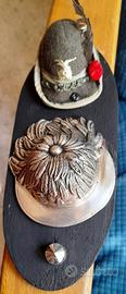 miniature cappelli militari :alpino e bersagliere