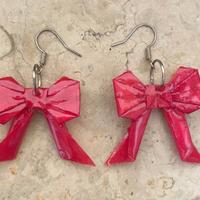 Orecchini Fiocco Rosso