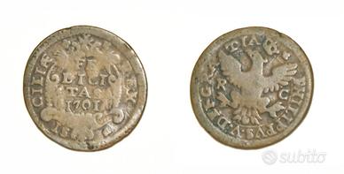 Moneta 1 grano 1701 Filippo V