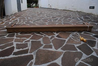 Mantovane  per tende stile antiche con 2 carrelli.