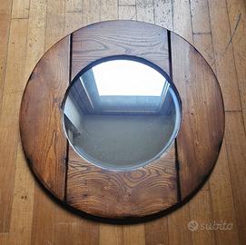3 specchi design legno