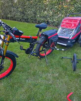 E-BIKE + CARRELLO BIMBI