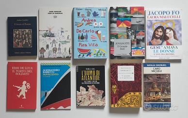 Lotto blocco stock 10 libri narrativa romanzi