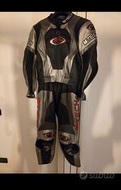 tuta moto in pelle divisibile tg 52 Mtech