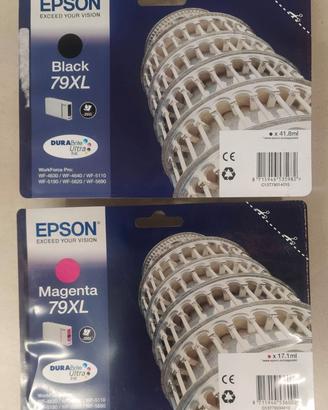 Cartucce EPSON 79XL nero e magenta NUOVE