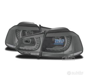 FANALI VOLKSWAGEN VW GOLF 6 08-12 LED GRIGIO FUMÉ