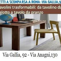 Tavolino trasformabile CONSOLLE SIGMA -tavolini a