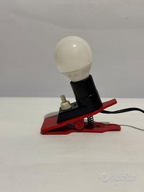 Lampada vintage a pinza – Space Age anni ’70