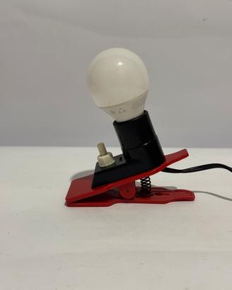 Lampada vintage a pinza – Space Age anni ’70