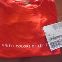 maglia Benetton. rossa manica corta