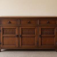 Sideboard credenza inglese in rovere