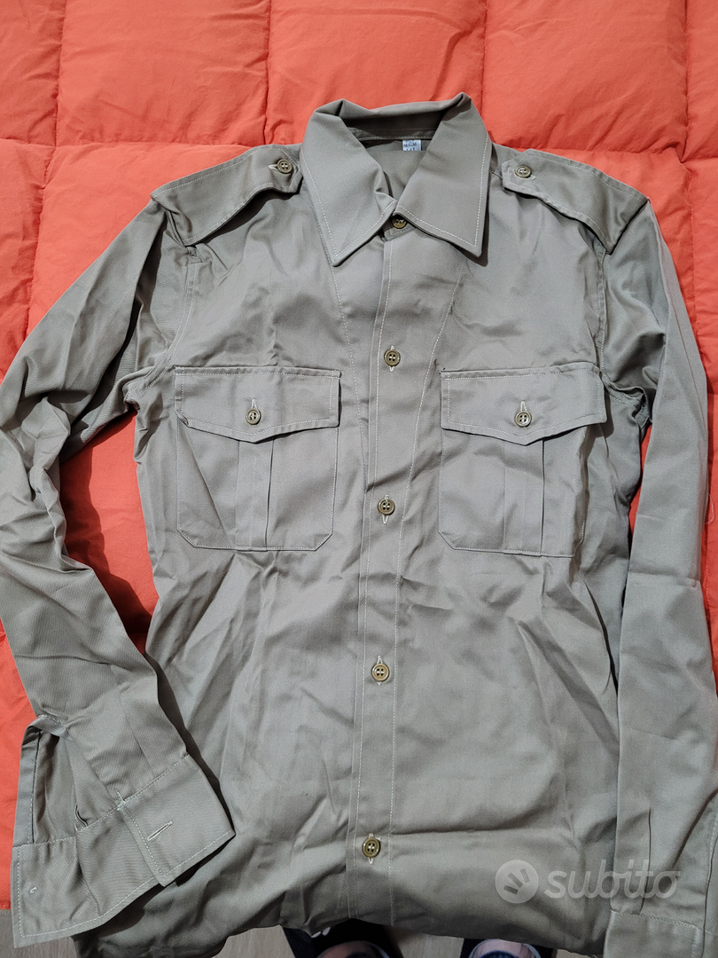Camicia Vintage America A Righe – 1/4 Di Bottoni, Manica Lunga, Donna, Taglia Regolare