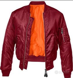 GIACCA BOMBER MILITARE BORDEAUX BRANDIT NUOVA