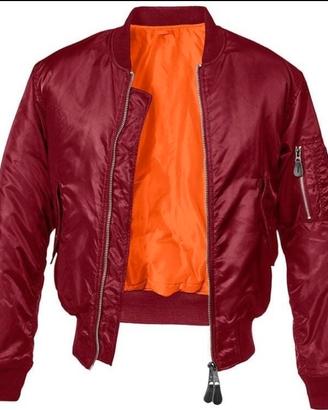 GIACCA BOMBER MILITARE BORDEAUX BRANDIT NUOVA