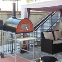 Forno a legna Pizzone 70x90 per pizze da giardino