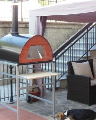 Forno a legna Pizzone 70x90 per pizze da giardino
