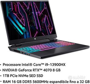 Acer Predator Helios Neo 16 RTX4070