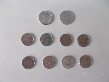 Monete da 100 e 50 lire piccole