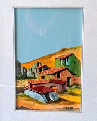Quadro la montagna firmato Riccardo Ratto a olio.