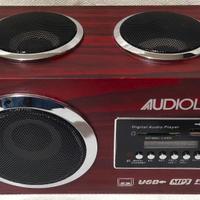 Radio FM PLL MP3 USB SD Portatile Audiola NUOVA