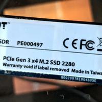 scheda pcie con disco m2 patriot