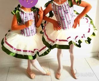 tutù danza bambina vestito Elegante nuovo 