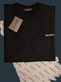 T-Shirt Balenciaga Unisex M Oversize Black Tee