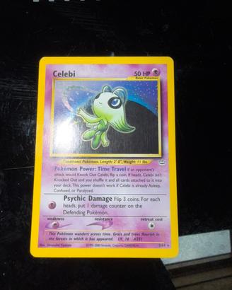 Celebi holo carta pokemon