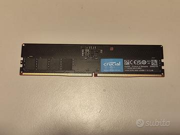 RAM DDR5 16GB Crucial 5600MHz - Usata