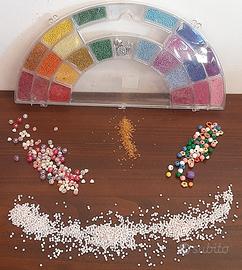 Lotto Perline Rocailles - Organizer e Mix Pop