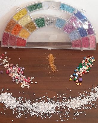 Lotto Perline Rocailles - Organizer e Mix Pop