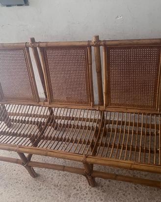 Divano in bambù 3 posti