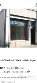 Immobile commerciale con predisposizione appartam