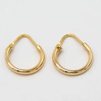 Orecchini in oro giallo 18 kt a cerchio E.173