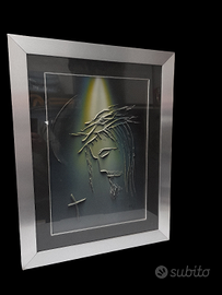 Quadro artistico raffigurante Gesù con la corona
