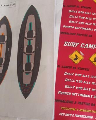 Canoa gonfiabile 3posti