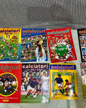 Album calciatori Panini dal 1980 al 1990 COMPLETI