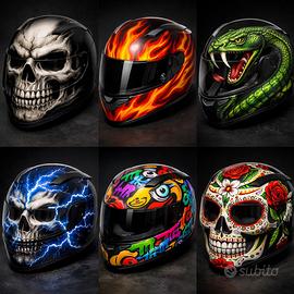 Aerografia casco moto personalizzato