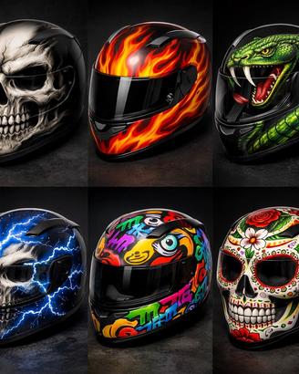 Aerografia casco moto personalizzato