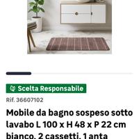 Mobile bagno sospeso