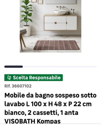 Mobile bagno sospeso
