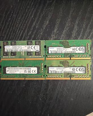 16gb ram ddr4 3200 samsung pc4 sodimm micron