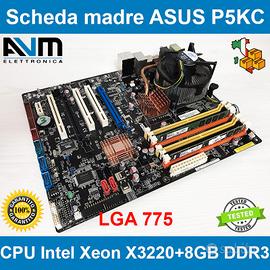 Scheda madre ASUS P5KC Intel Xeon X3220 8GB DDR3
