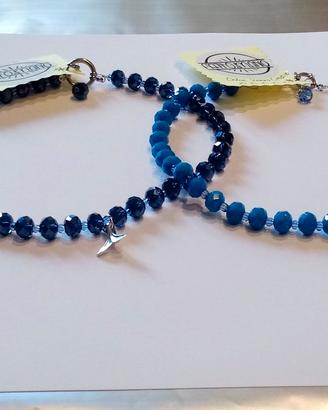 Collane cristalli luccicose