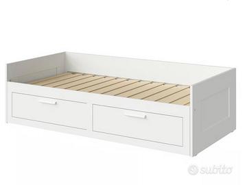 Letto singolo Ikea con materasso in lattice