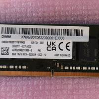Sodimm 8gb DDR4 pc3200 kingstone